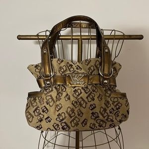 Kathy Van Zealand Golden Crown Signature Cloth Purse